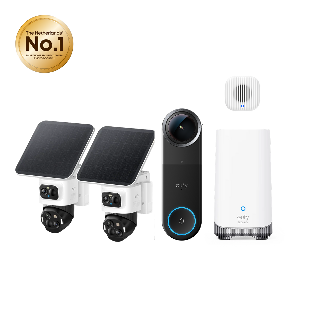 Video Doorbell S4 + chime + eufyCam S4 2-pack + HomeBase S380
