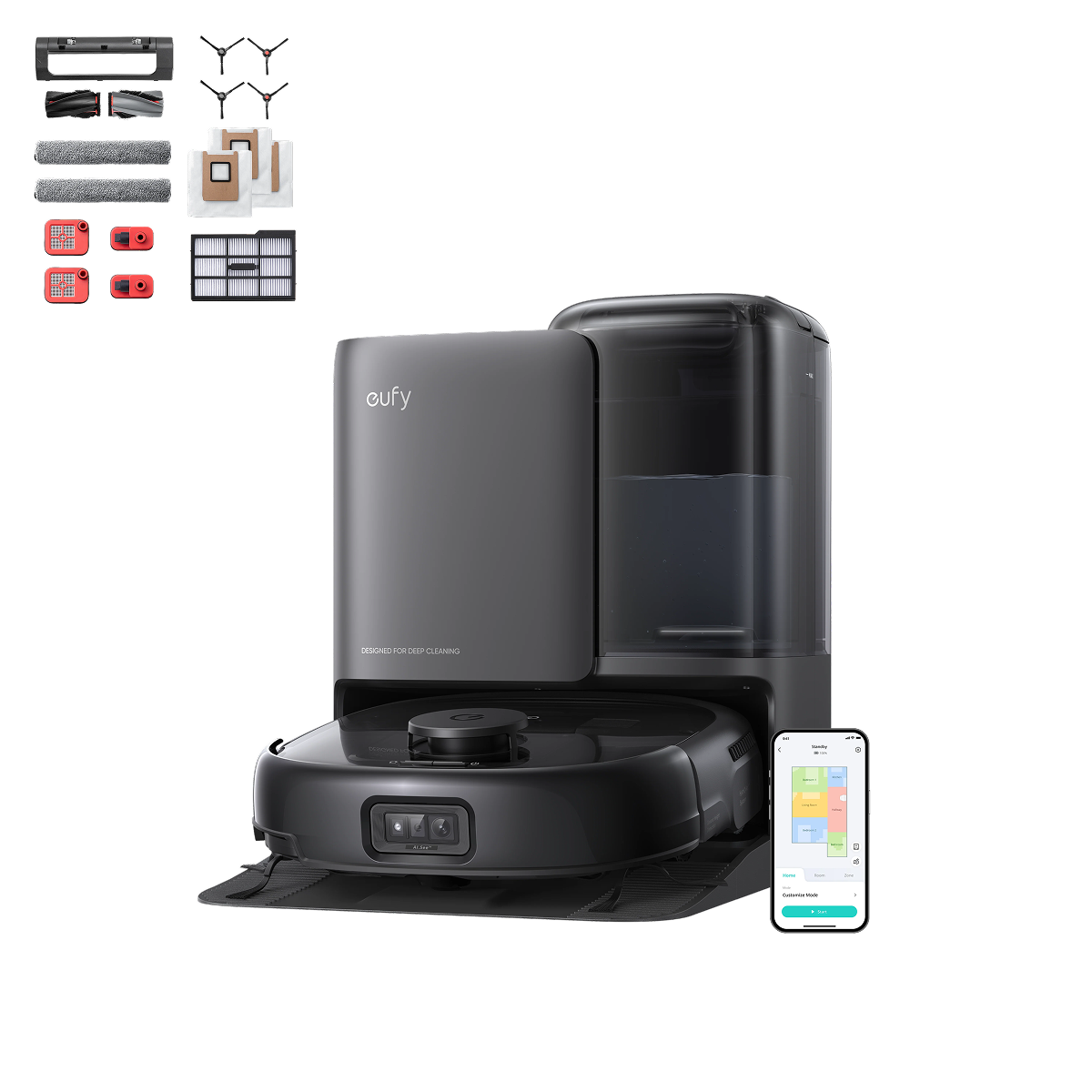 eufy Robotstofzuiger Omni E25 + eufy Accessories Package