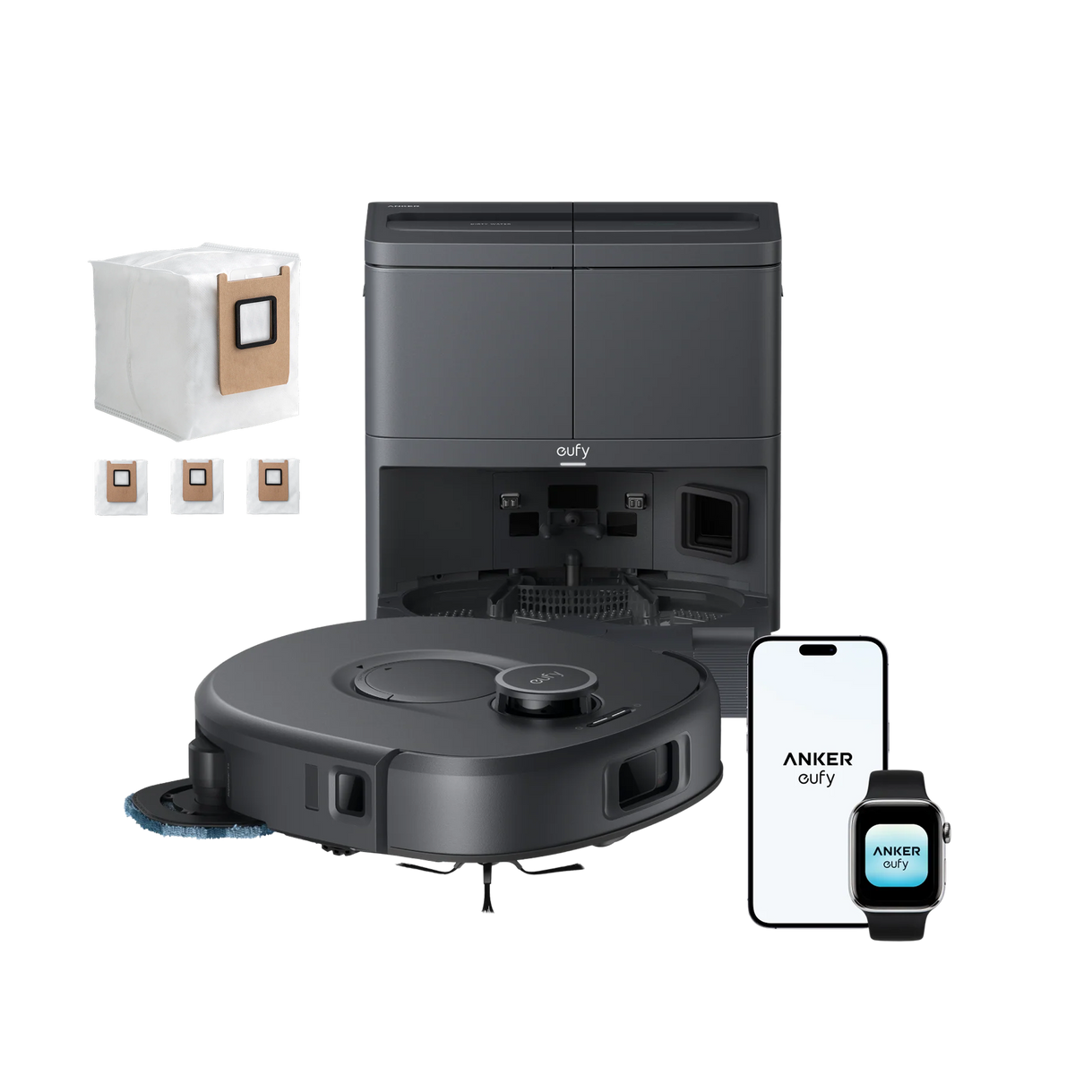 Anker eufy C30 Edge Robot Vacuum and Mop Combo + eufy Dust Bag