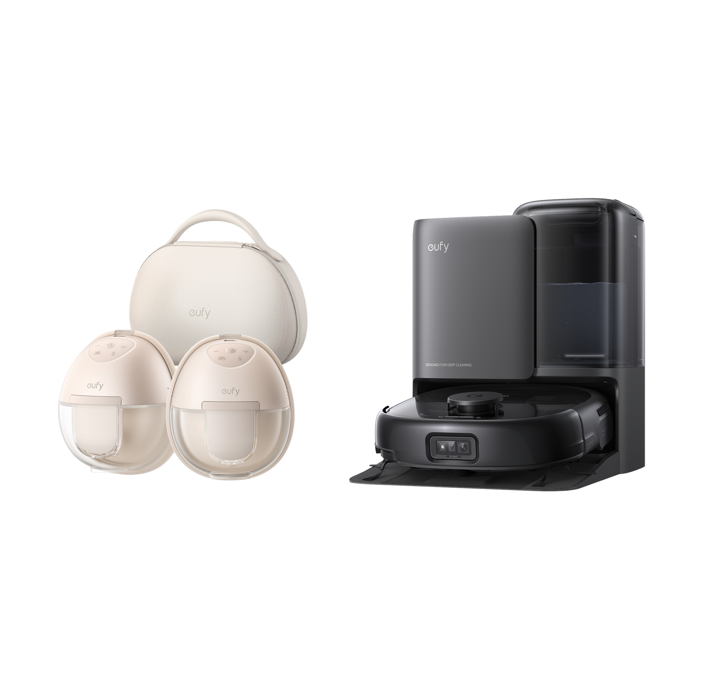 eufy Robotstofzuiger Omni E25 + Wearable Breast Pump S1 Pro