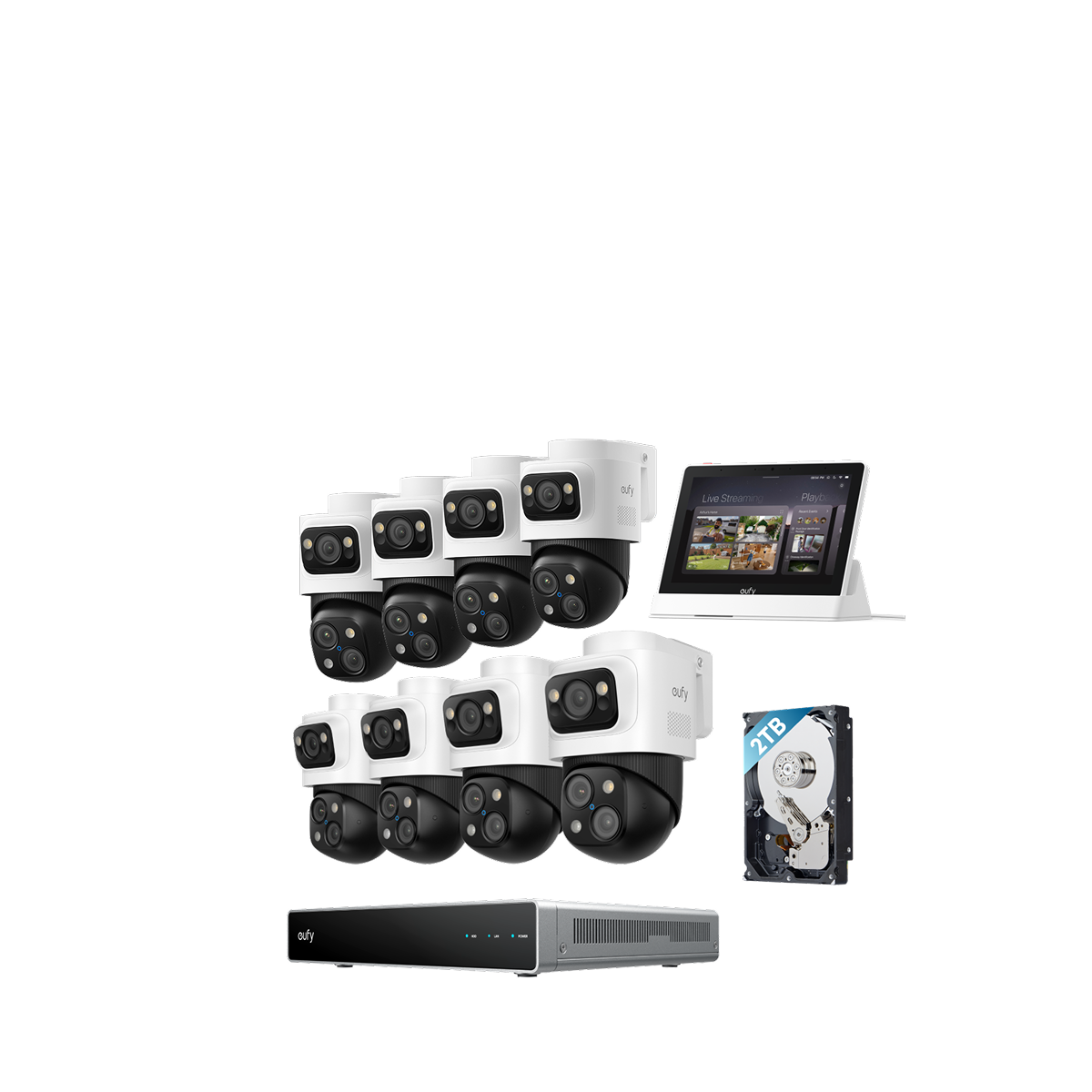 eufy PoE Bullet-PTZ Cam S4 8-Cam kit