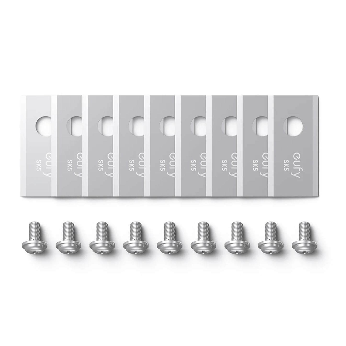 Messen en schroeven voor een grasmaaier