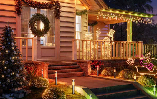 Transformeer Uw Tuin met Deze 16 DIY Kerst Padverlichting Ideeën