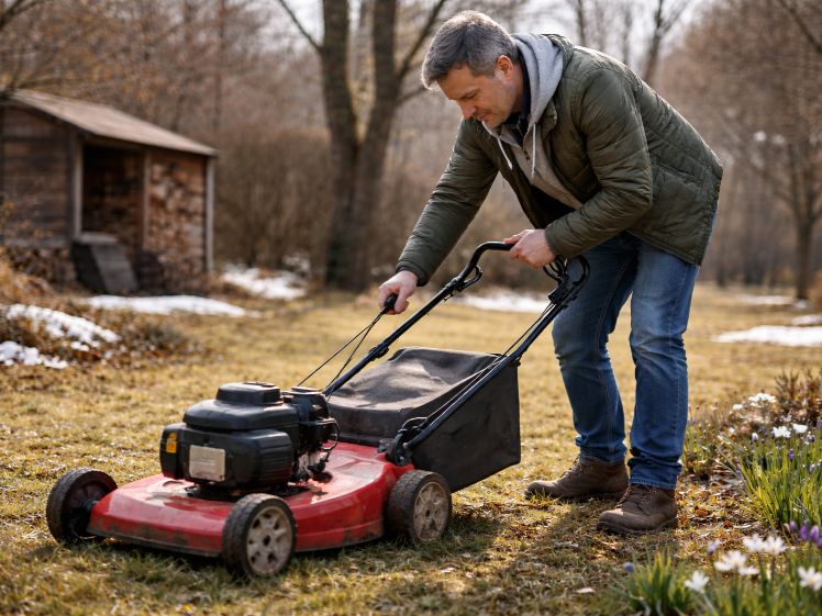 Grasmaaier starten na winter: tips voor een probleemloze start