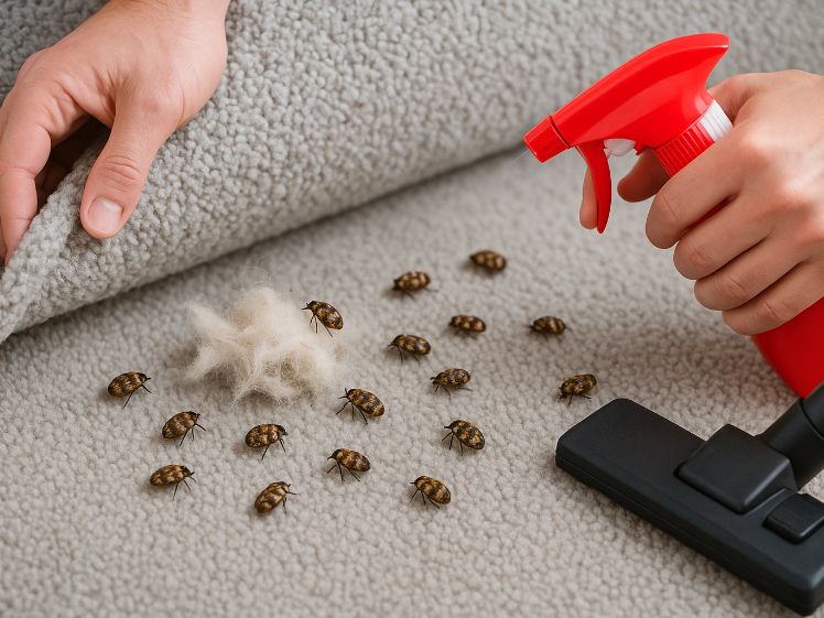 Hoe kom je van tapijtkevers af: een eenvoudige gids