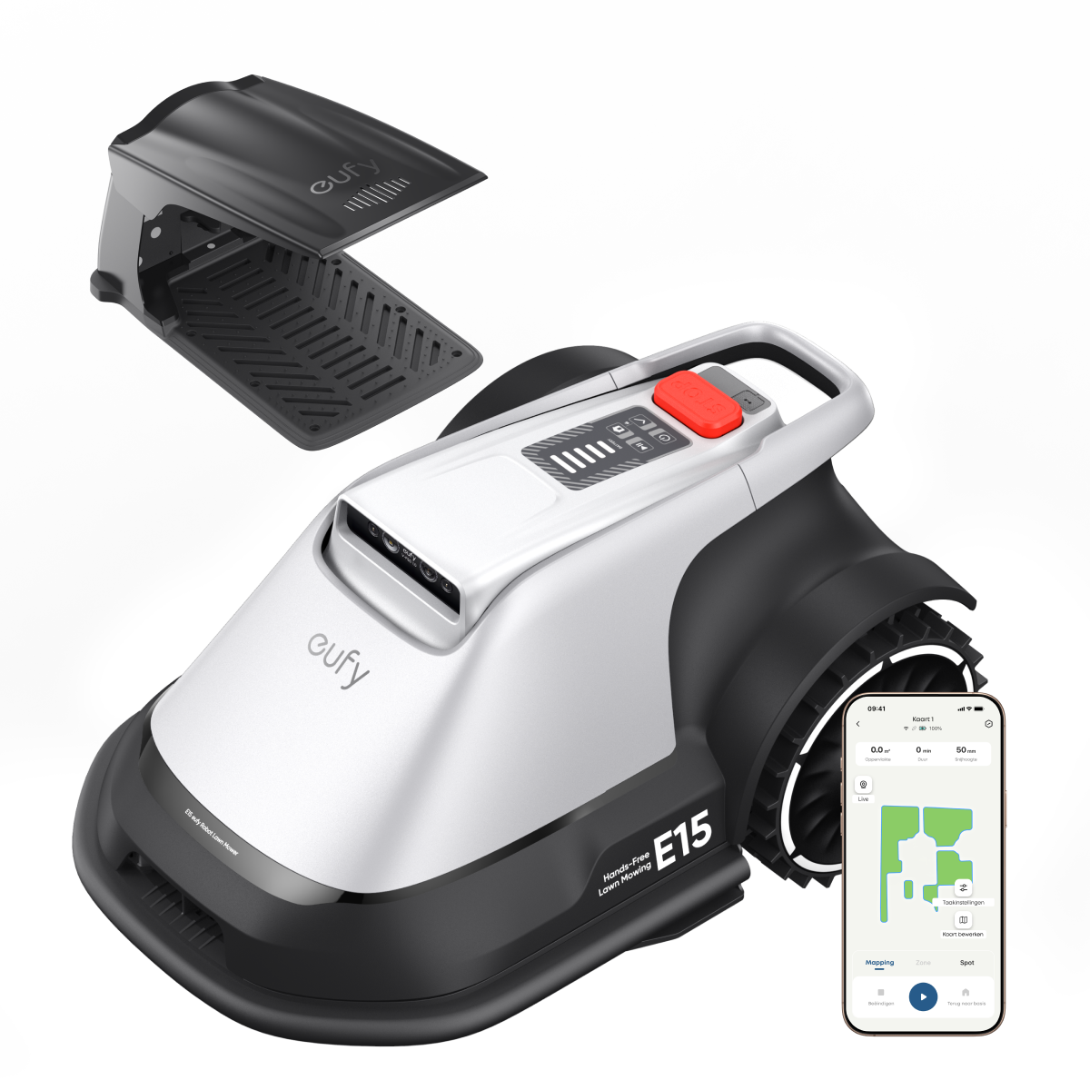 eufy Robotgrasmaaier E15 met Garage