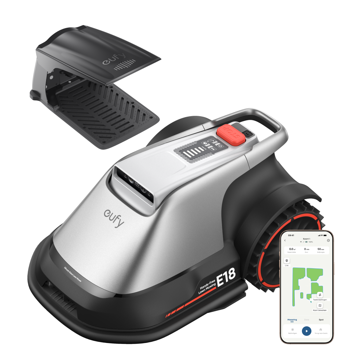 eufy Robotgrasmaaier E18 met Garage
