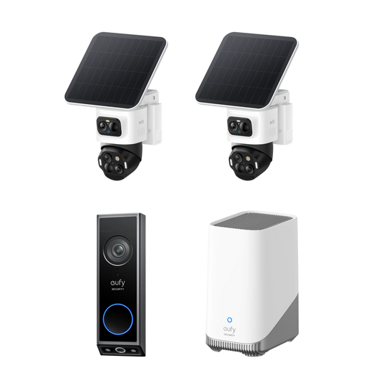 eufyCam S4 2-Cam Kit + HomeBase 3 + Video Doorbell E340