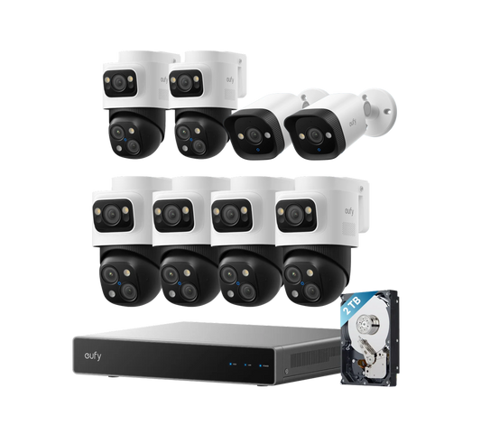 eufy PoE NVR 8-cam kit (S4 Max +  2*Bullet-PTZ Cam S4 + 2*PoE Bullet E40)
