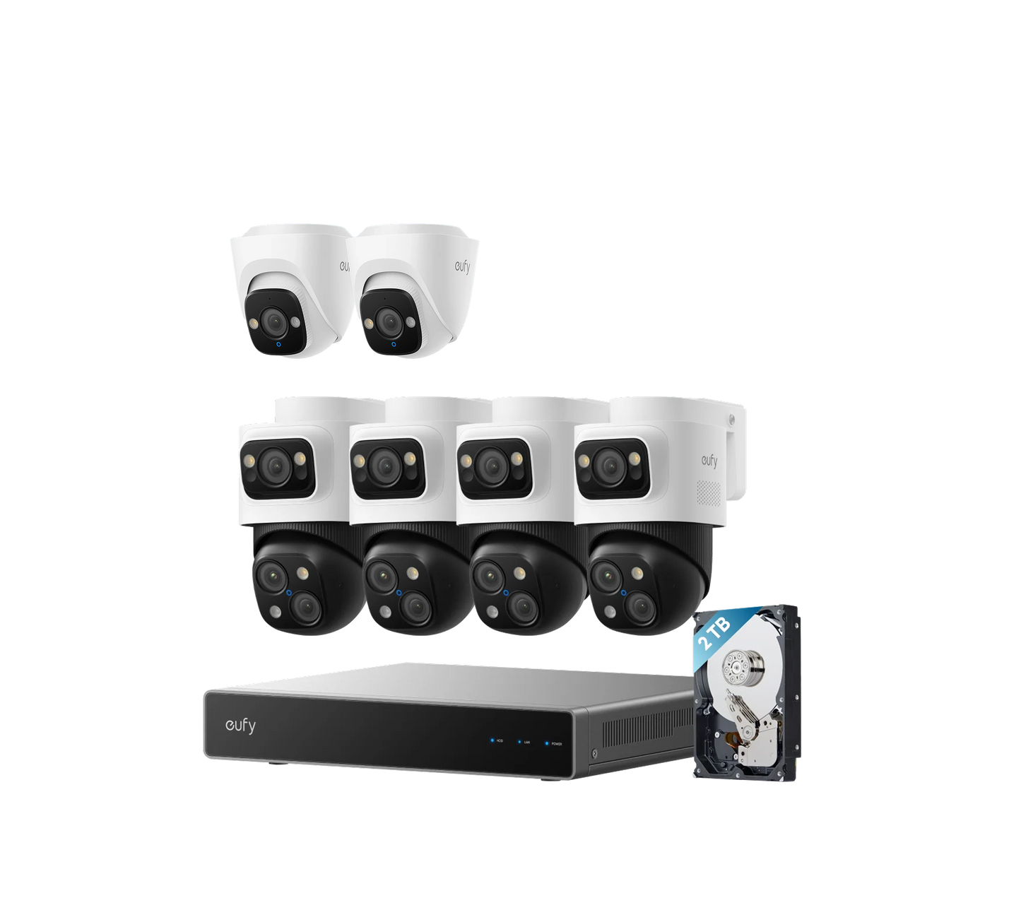 eufy PoE NVR 6-cam kit (S4 Max + 2*Turret Camera E41)