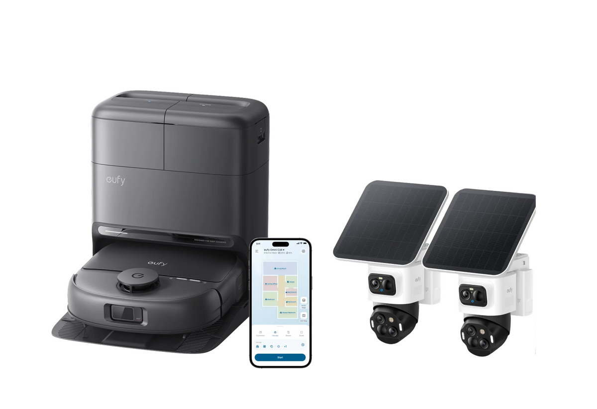 eufy Robotstofzuiger Omni C28 + eufyCam S4 (2-pack)