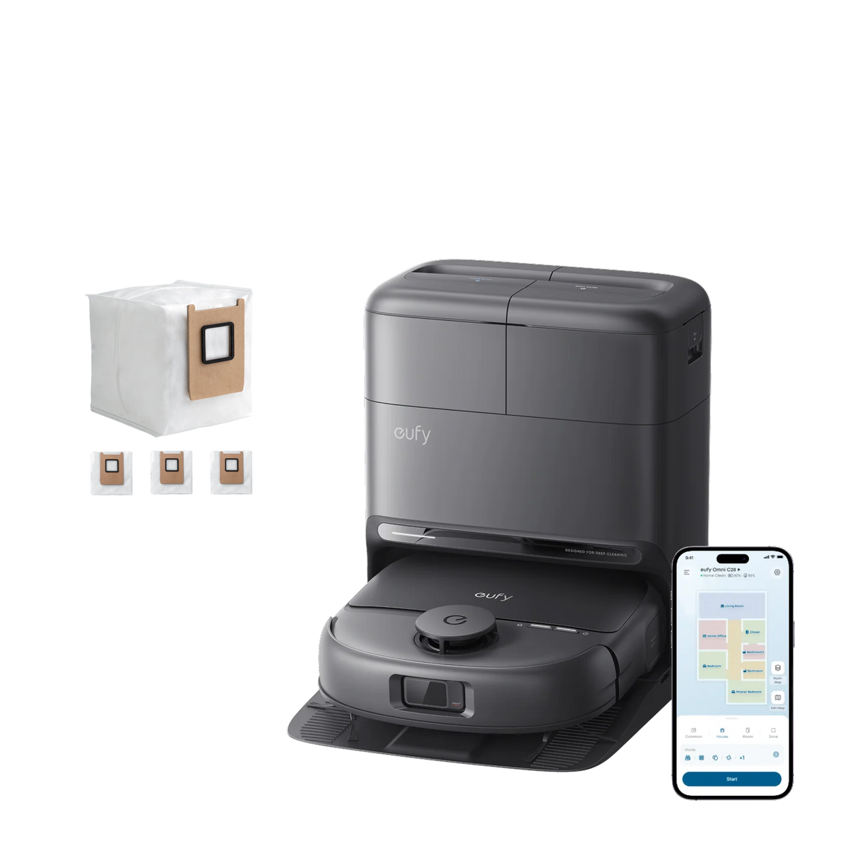 eufy Robotstofzuiger Omni C28+eufy Dust Bag