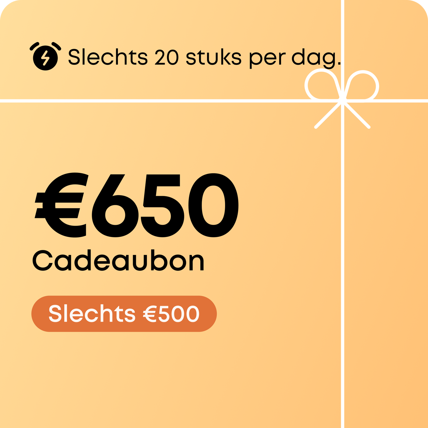geschenkwaarde(€ 650)