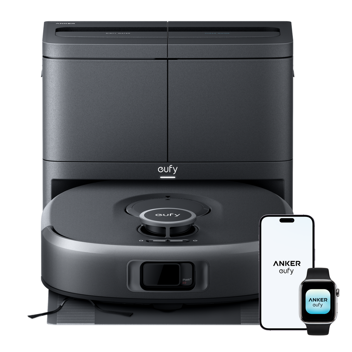 Anker eufy C30 Stofzuiger- en Dweilrobot, 35.000 Pa Zuigkracht
