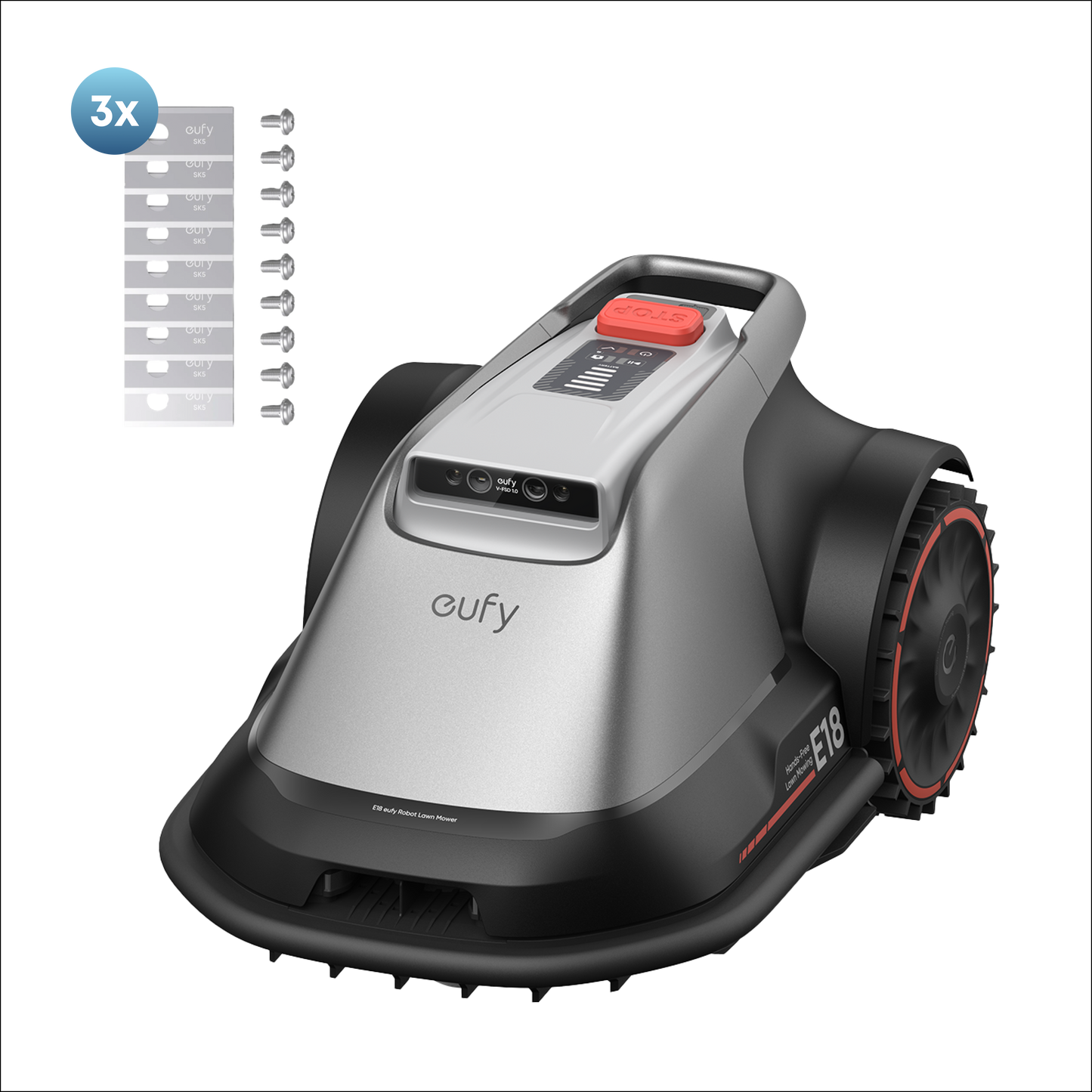 eufy Robotgrasmaaier E18 + eufy Replacement Blade Set