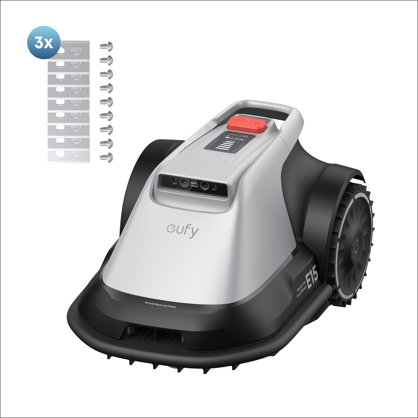 eufy Robotgrasmaaier E15 + eufy Replacement Blade Set