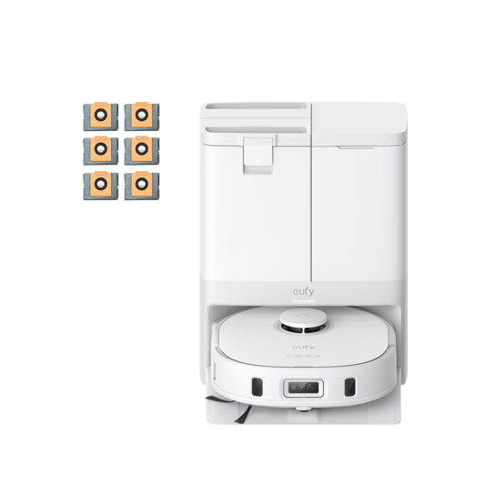eufy X10 Pro Omni (wit)  + Stofzakken (6 stuks)