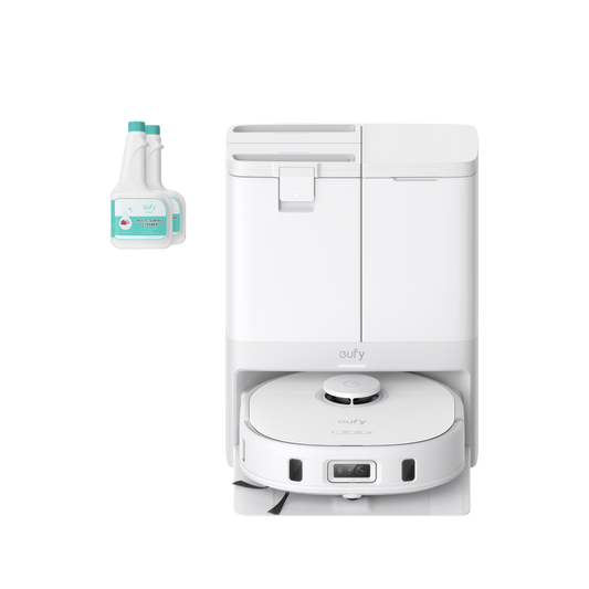 eufy X10 Pro Omni (wit) + 2 flessen eufy Vloerreinigingsmiddel