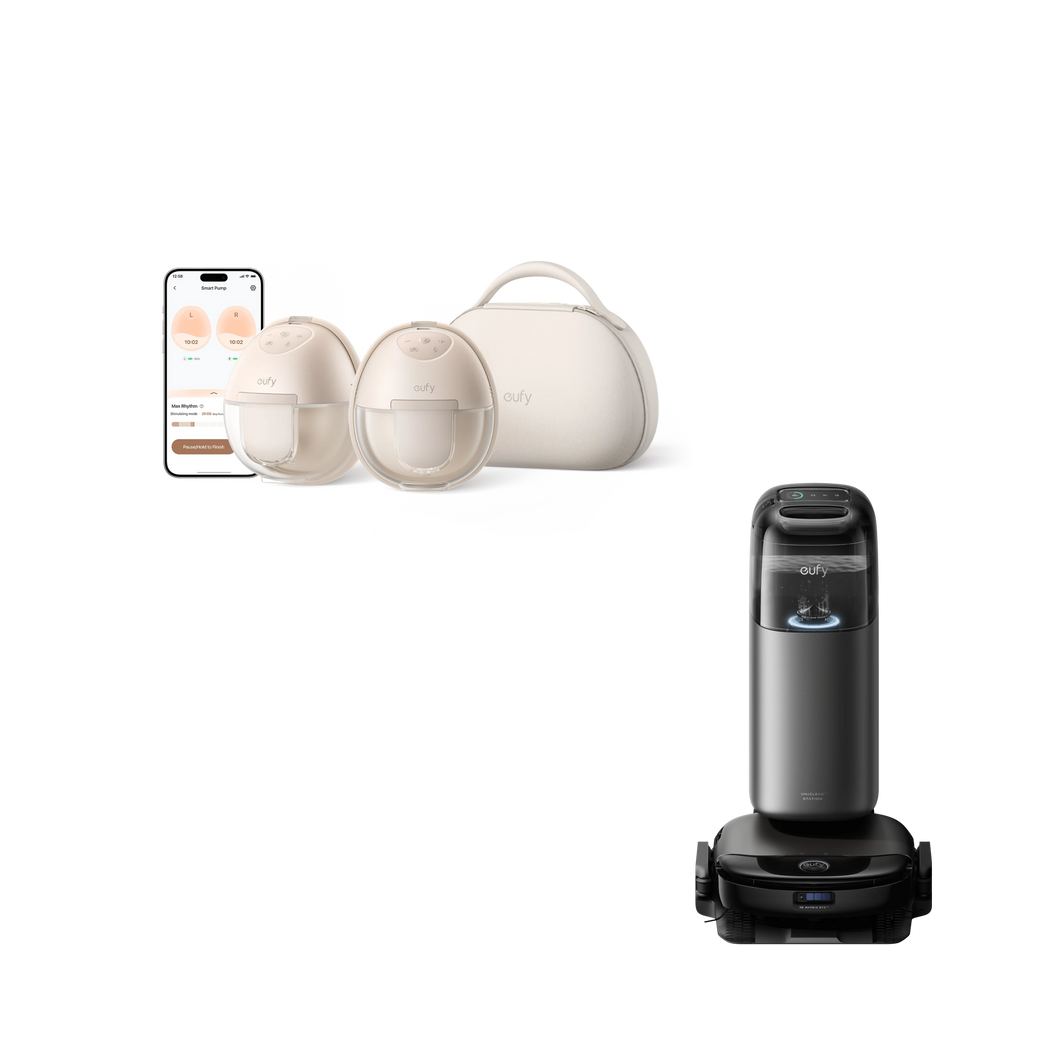 eufy Robotstofzuiger Omni S1 Pro + eufy Wearable Breast Pump S1 Pro