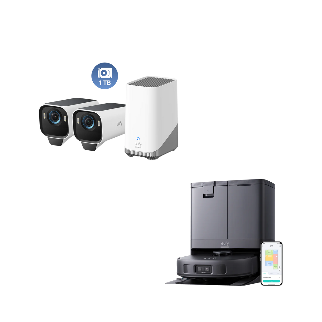 eufy X10 Pro Omni + eufyCam S3 Pro 2-Cam Set + 1 TB Harde Schijf