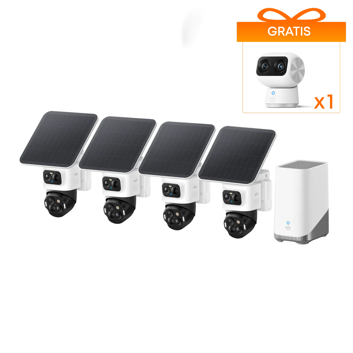 eufyCam S4 4-Cam Kit + HomeBase 3