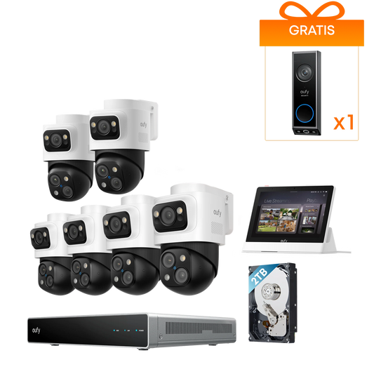 eufy PoE Bullet-PTZ Cam S4 6-Cam kit & Smart Display E10